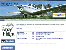 Tablet Screenshot of aldingaaeroclub.org.au